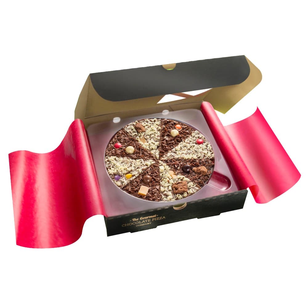 Delicious Dilemma Chocolate Pizza - a combination of six of our top selling pizzas